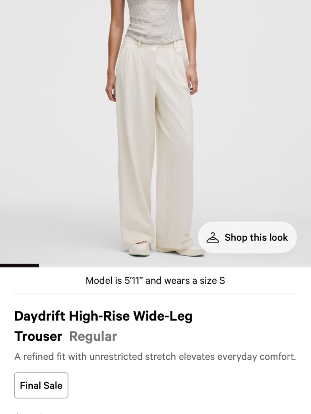 Daydrift High-Rise Wide-Leg Trouser